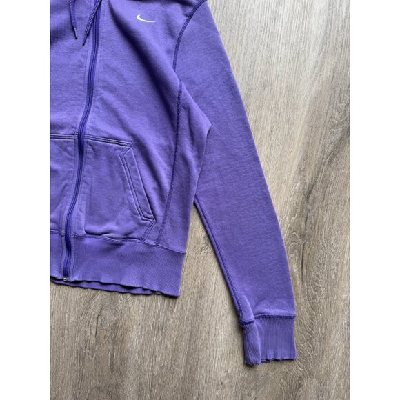 Rare Vintage Y2K Nike Mini Swoosh Full Zip Hoodie Sweater Kids Medium Gym Sports - Picture 5 of 12
